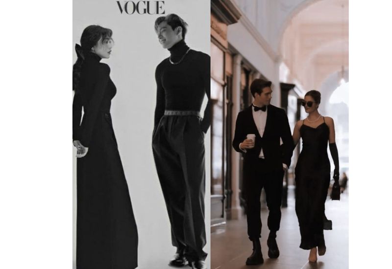 The image describes fashion and lifestyle in men and women